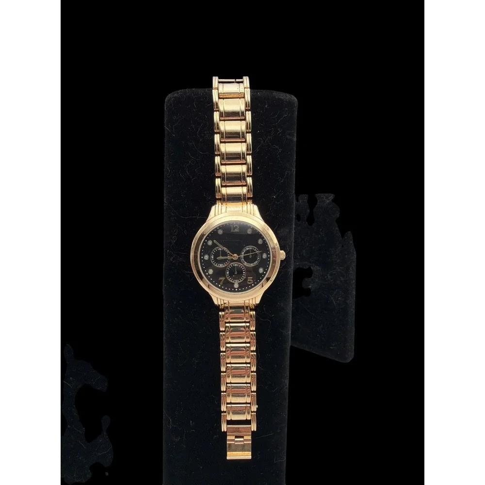 Gold Tone Fashion Watch Untested EUC